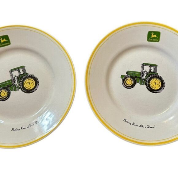 Salad Plate John Deere (Tractor) by Gibson Designs Set of 2​​​​ - Picture 2 of 5